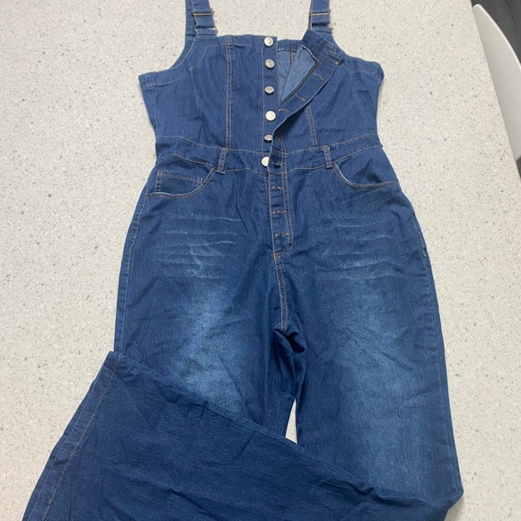 Source Unknown Pants - Denim jumpsuit - FLARE bottoms ❤️